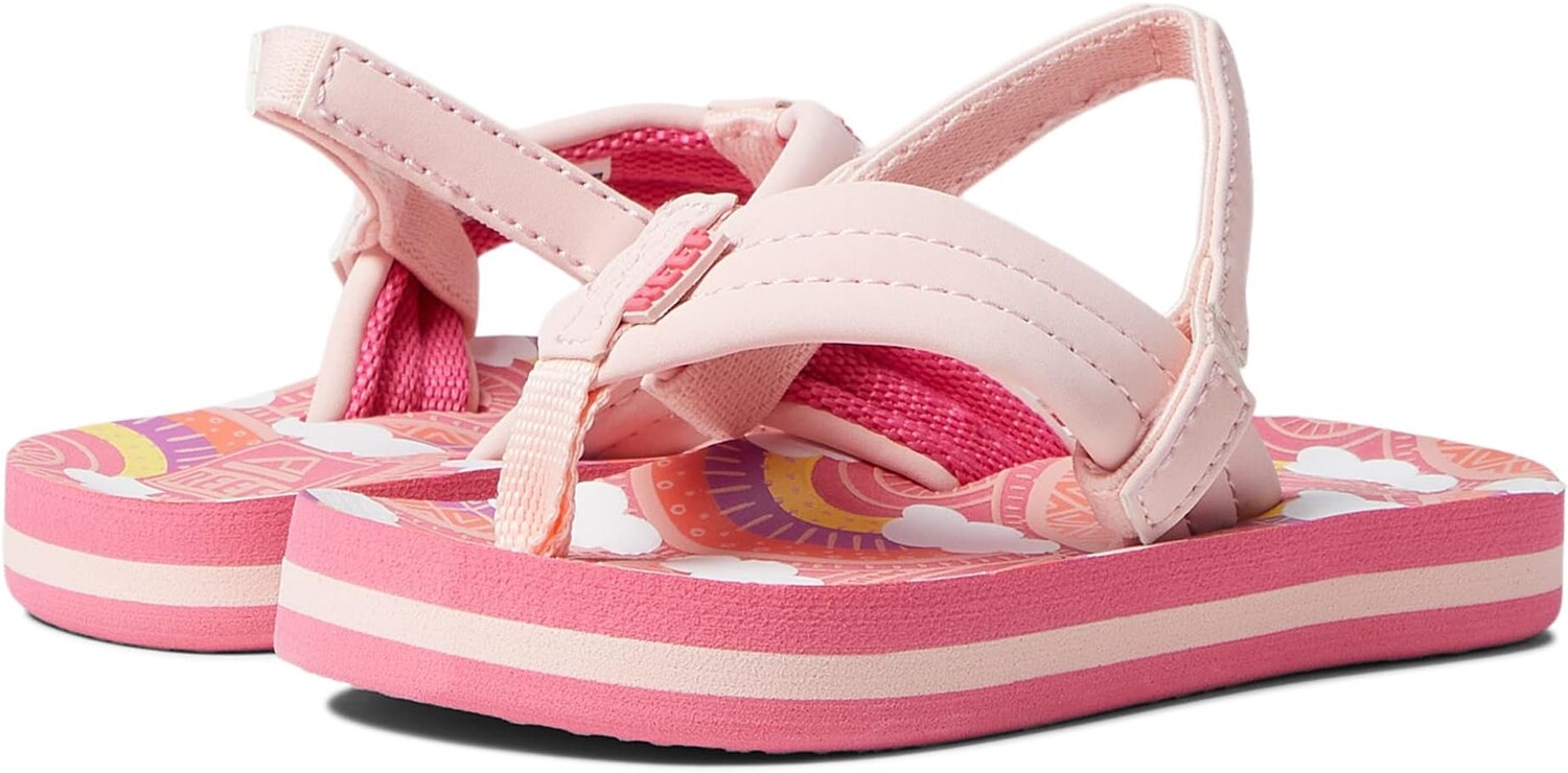 

Шлепанцы Reef Kids Little Ahi Flip Flop Reef, цвет Rainbows and Clouds