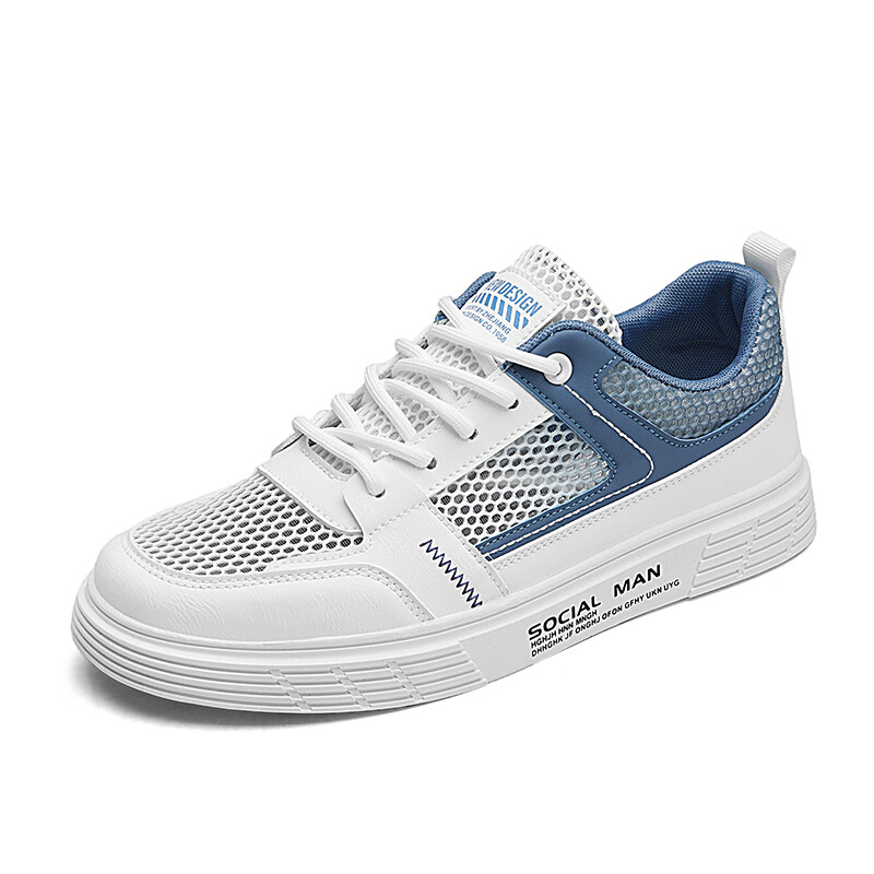 

Кеды мужские, обувь для скейтбординга низкая Concubine Beauty, цвет 2802 White-Blue
