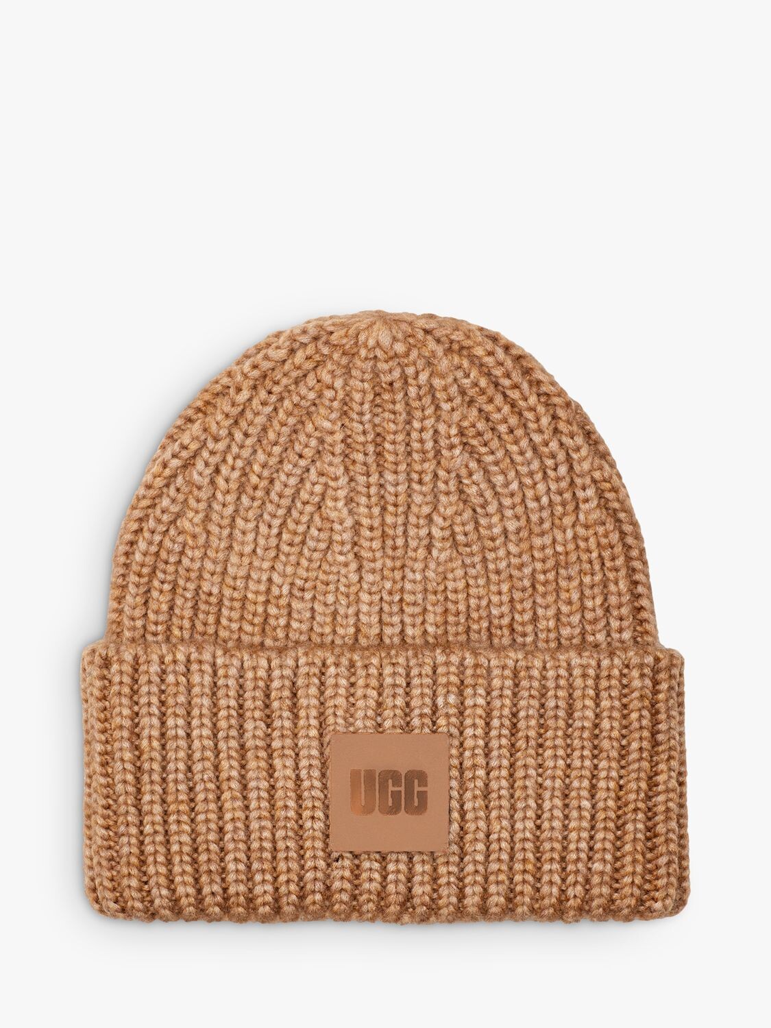 

Шапка-бини с логотипом UGG, кэмел