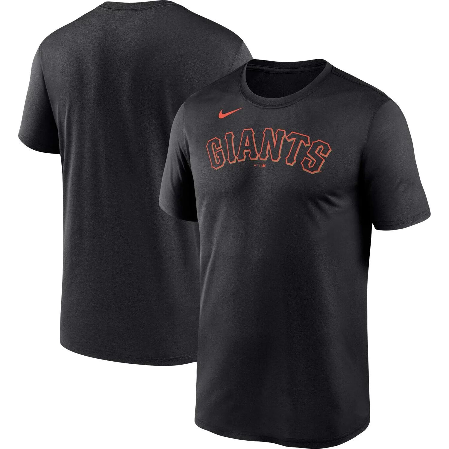 

Мужская черная футболка San Francisco Giants с надписью Legend Performance Big & Tall Nike, Черный