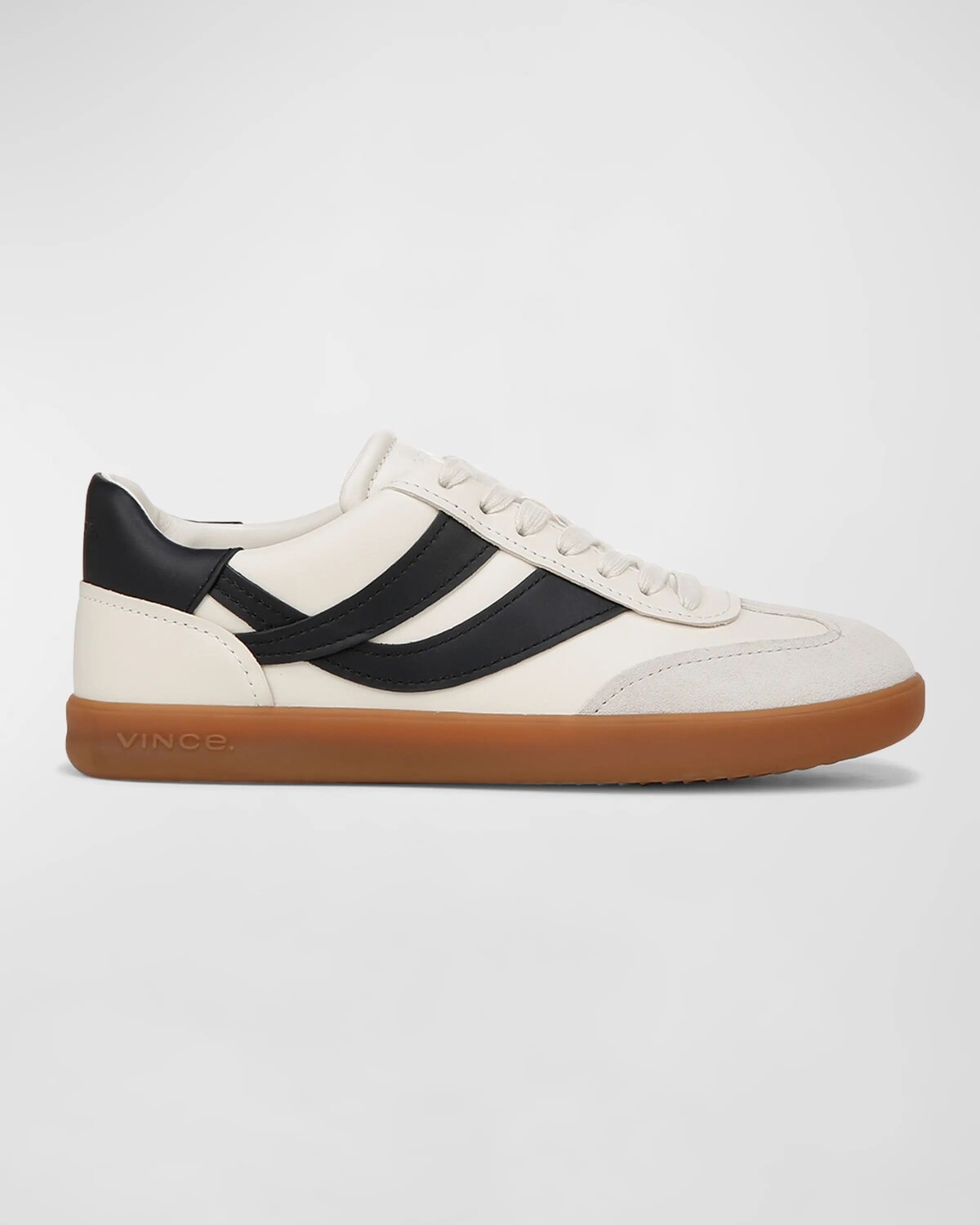 

Кроссовки Oasis в стиле ретро из смешанной кожи Vince, цвет Milk And Night Blue Leather
