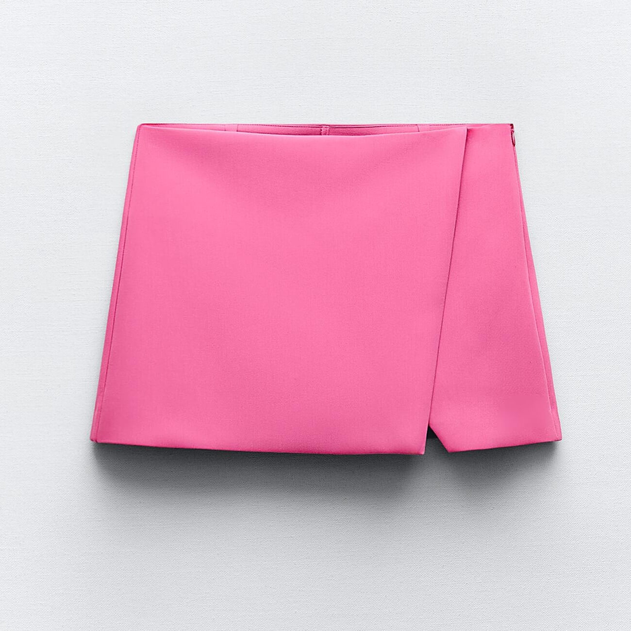Юбка Zara Asymmetric, розовый женская многослойная юбка с завышенной талией шифоновая юбка с цветочным принтом