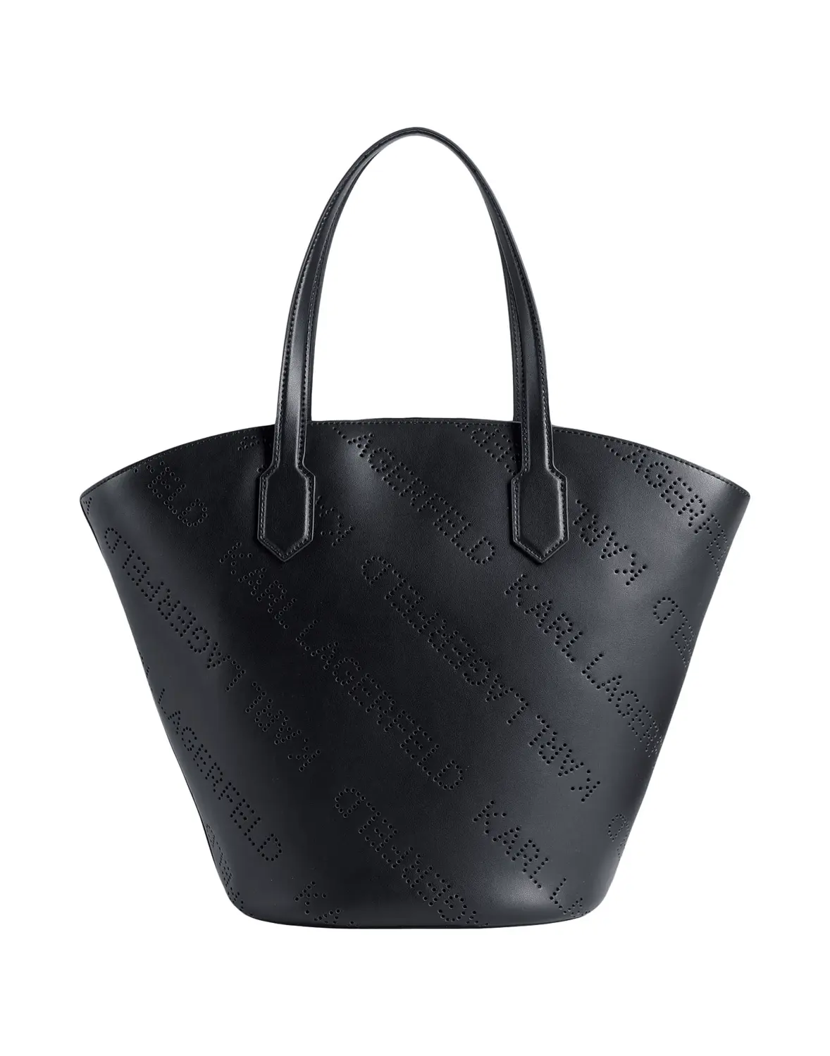 

Сумка тоут Karl Lagerfeld Punched logo large, черный