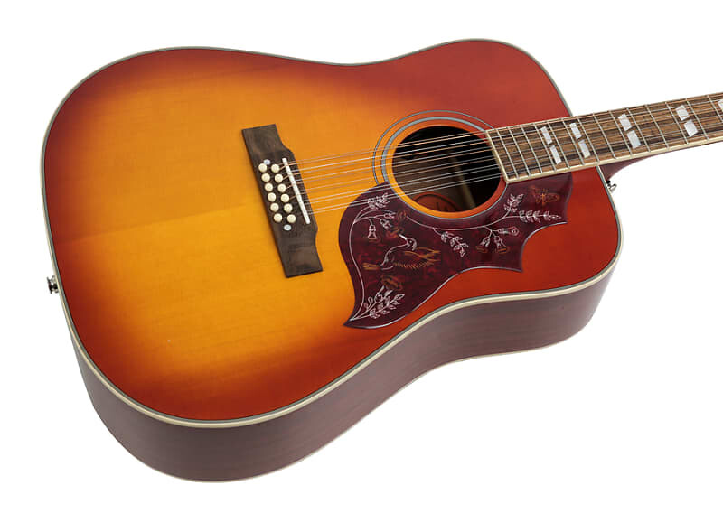

Epiphone Hummingbird 12 String Aged Cherry Sunburst Gloss