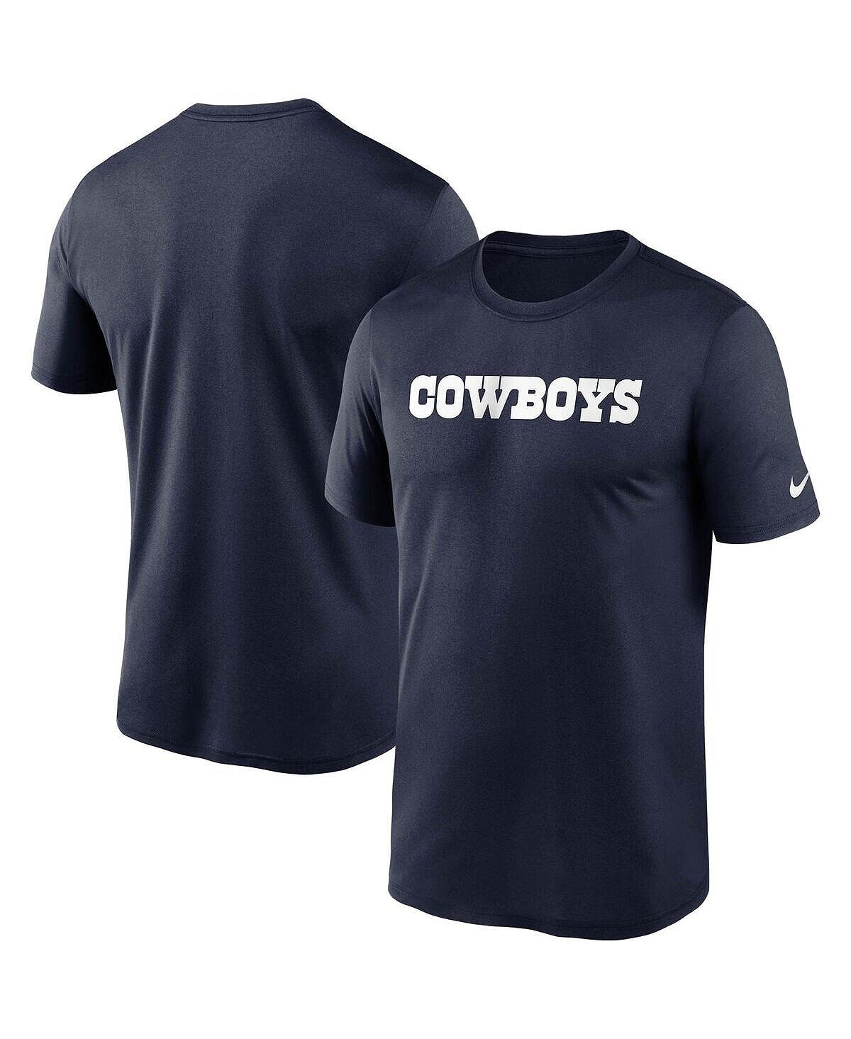 

Футболка Nike Dallas Cowboys Wordmark Legend, темно-синий