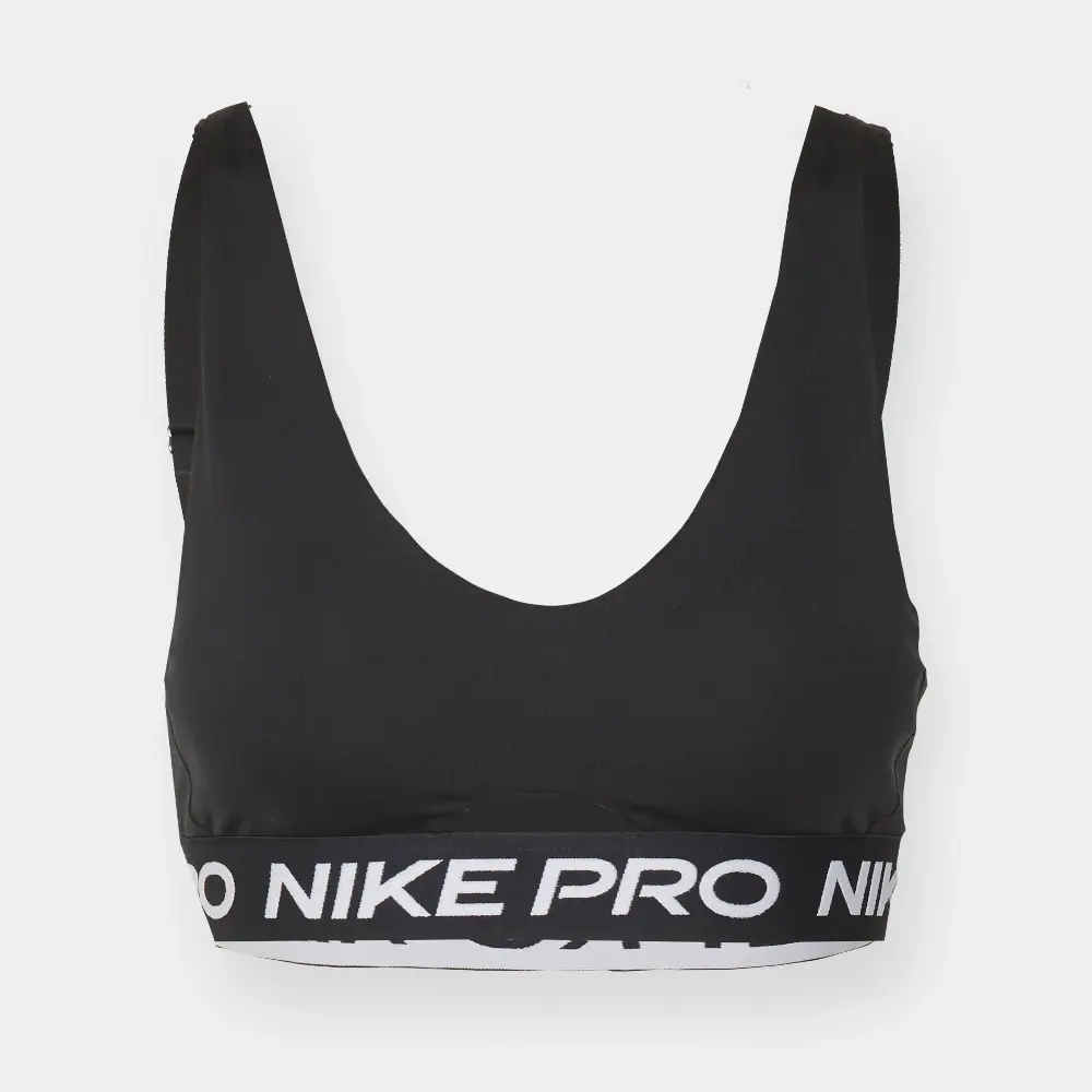 

Спортивный топ Nike Performance Indy Plunge, черный/белый