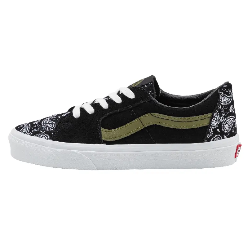 

Кеды Vans Sk8-low unisex с принтом, черный