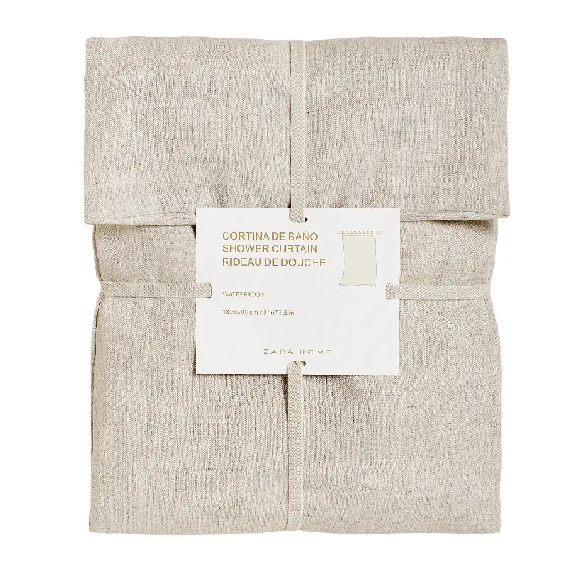 

Штора для душа Zara Home Linen, светло-серый