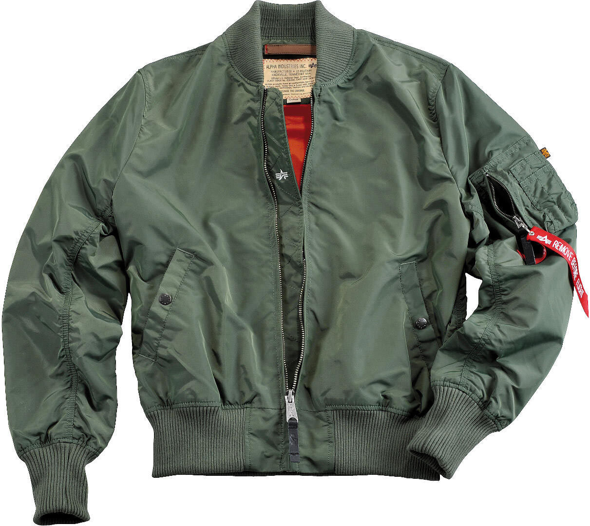 

Куртка Alpha Industries MA-1 TT детская, темно-зеленая