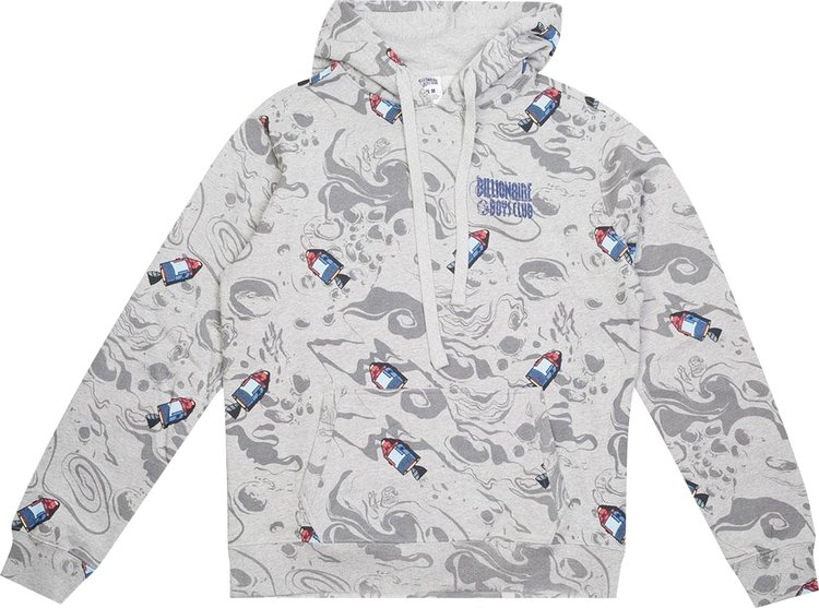 Худи Billionaire Boys Club Moonwaves Hoodie 'Heather Grey', серый - фото