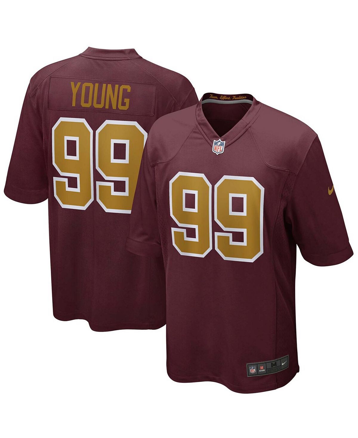 

Мужская футболка chase young burgundy washington football team альтернативная игра джерси Nike