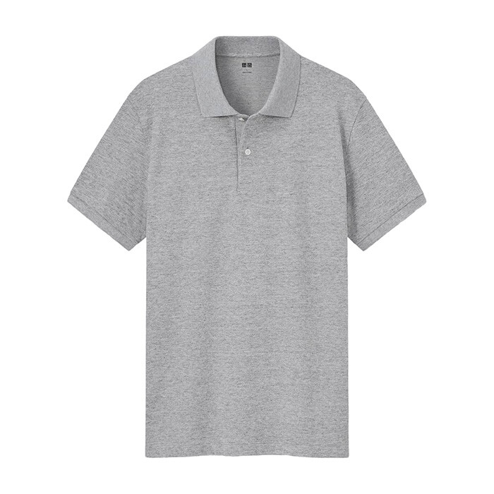 

Рубашка-поло Uniqlo Dry Pique, серый