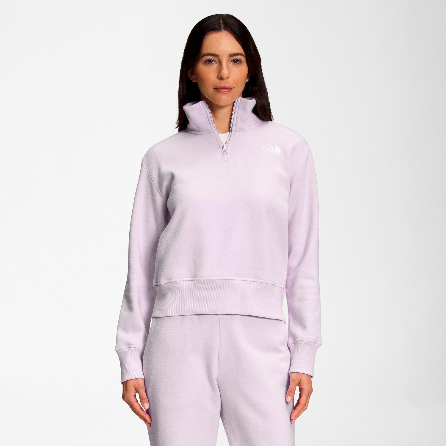 

Женский флисовый топ The North Face Standard с молнией на четверть, розовый