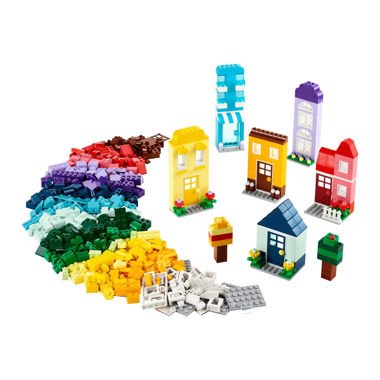 Конструктор Lego Classic Creative Houses 11035, 850 деталей конструктор lego friends olly and paisley s family houses 42620 1126 деталей