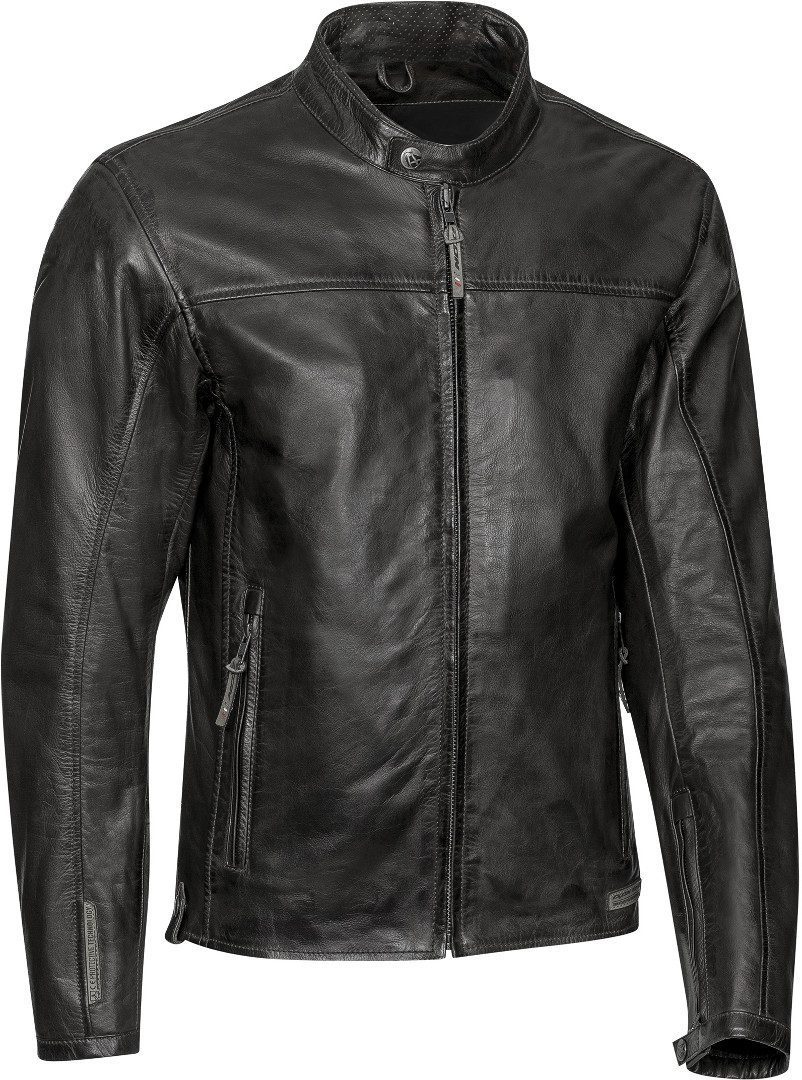 цена Куртка Ixon Crank для мотоцикла Кожаная, черная
