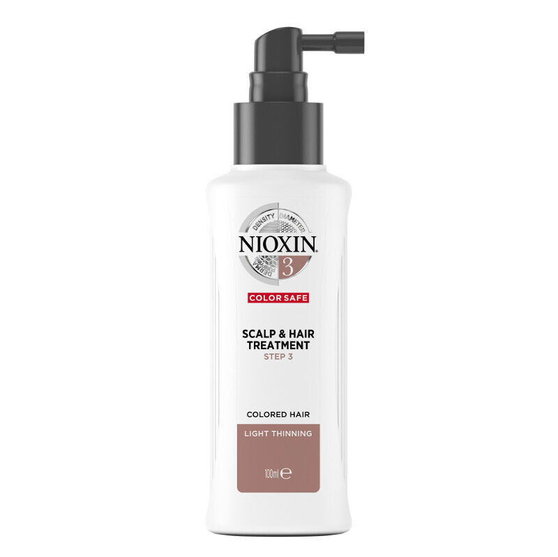 

Nioxin Scalp & Hair Treatment 3 уход за окрашенными и слегка редеющими волосами, 100 мл