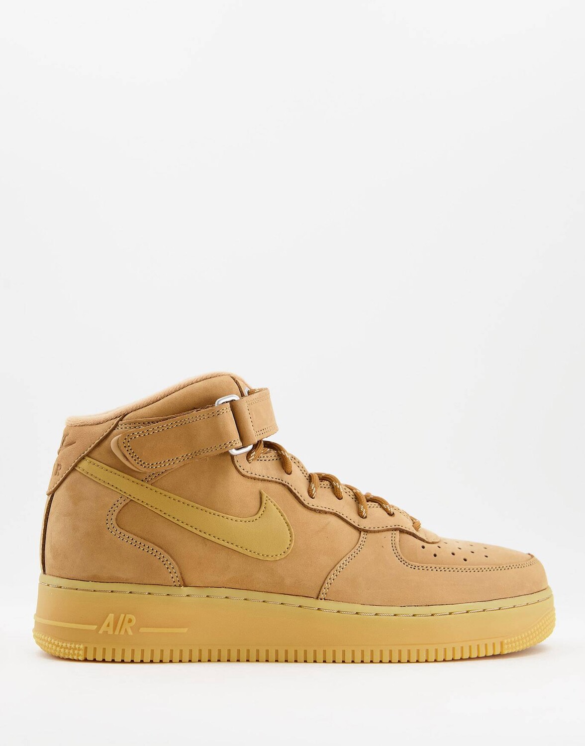 

Коричневые льняные кроссовки Nike Air Force 1 Mid '07