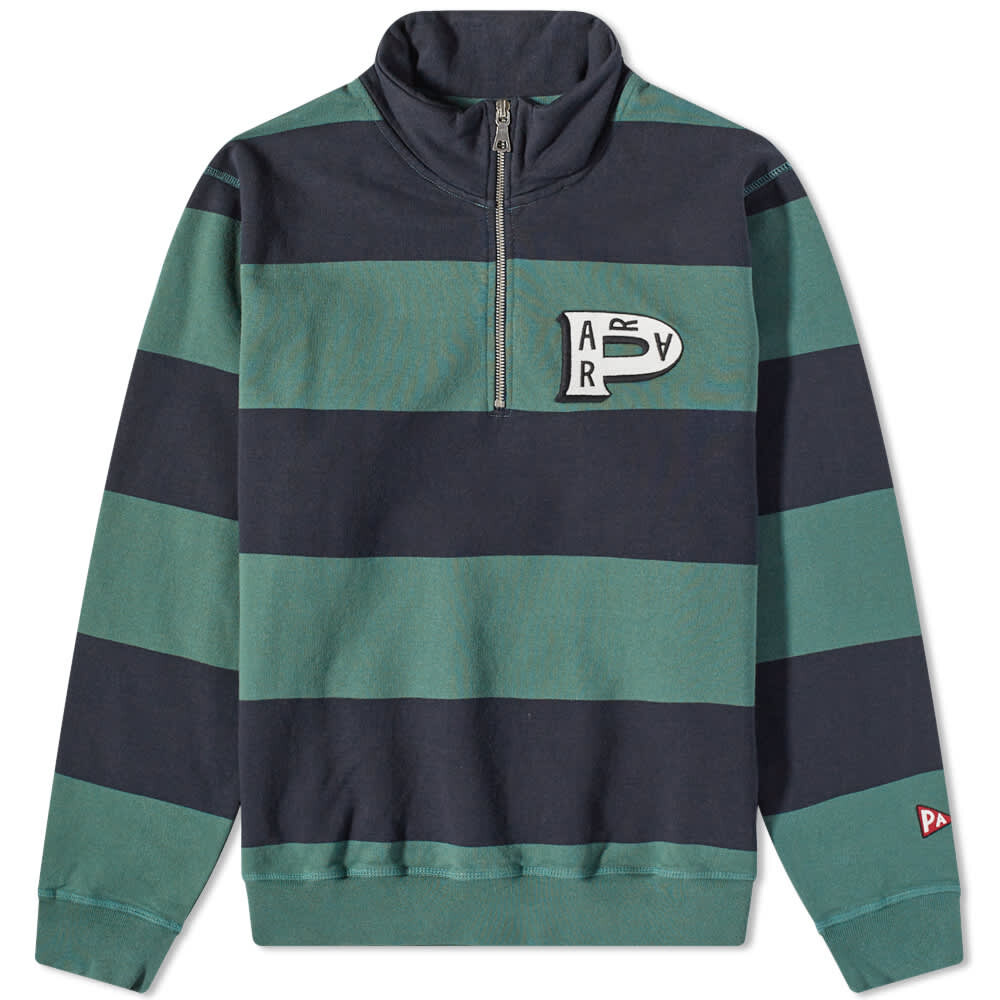

Толстовка By Parra Worked P Stripe Half Zip Sweat