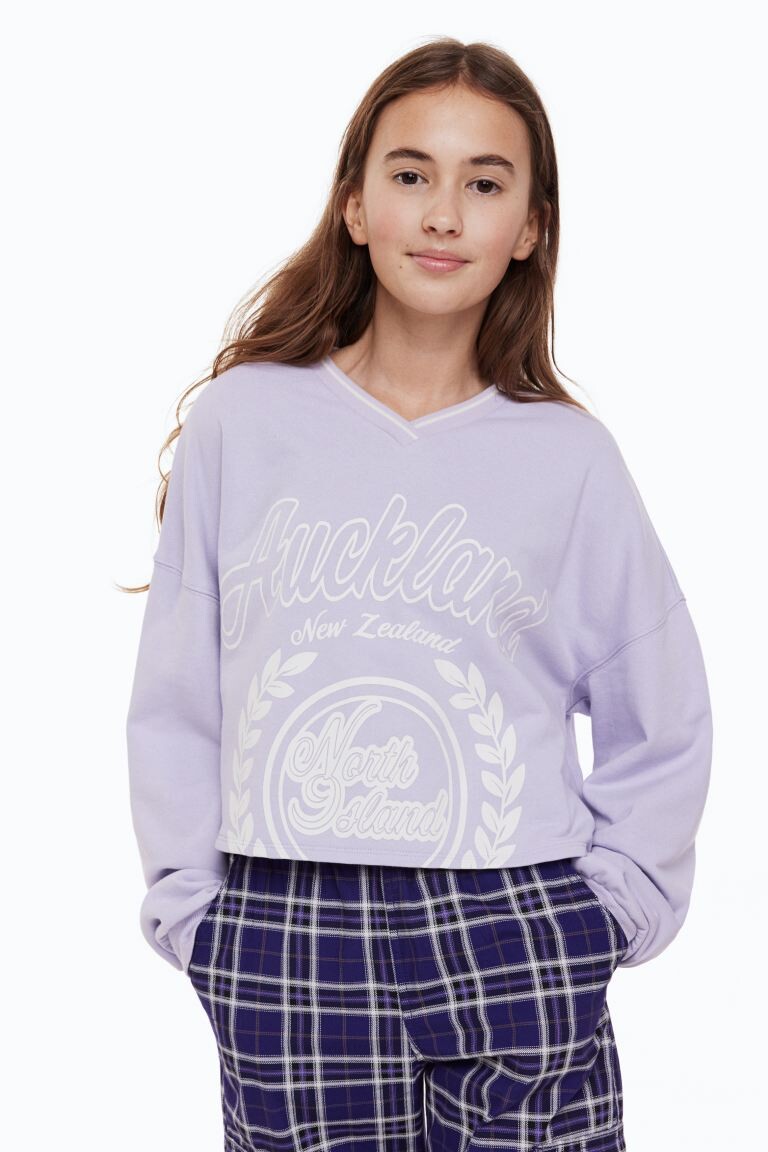 

Толстовка свободного кроя H&M, светло-фиолетовый/окленд