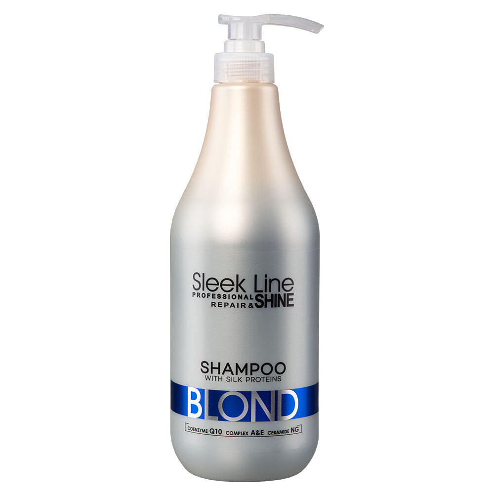 

Stapiz Шампунь Sleek Line Blond Shampoo для светлых волос с платиновым оттенком 1000мл