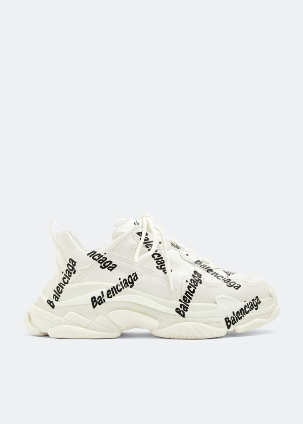 

Кроссовки BALENCIAGA Triple S Logotype sneakers, белый