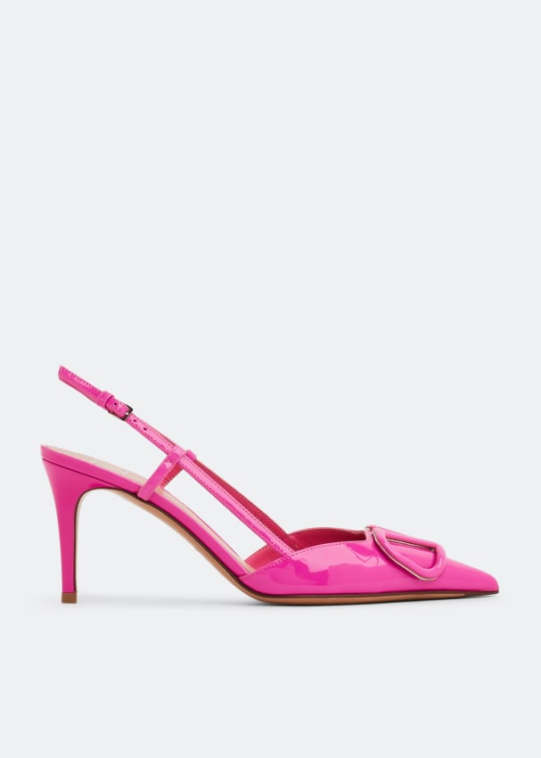 Туфли VALENTINO GARAVANI VLogo Signature pumps, розовый черные туфли на каблуке с логотипом valentino garavani