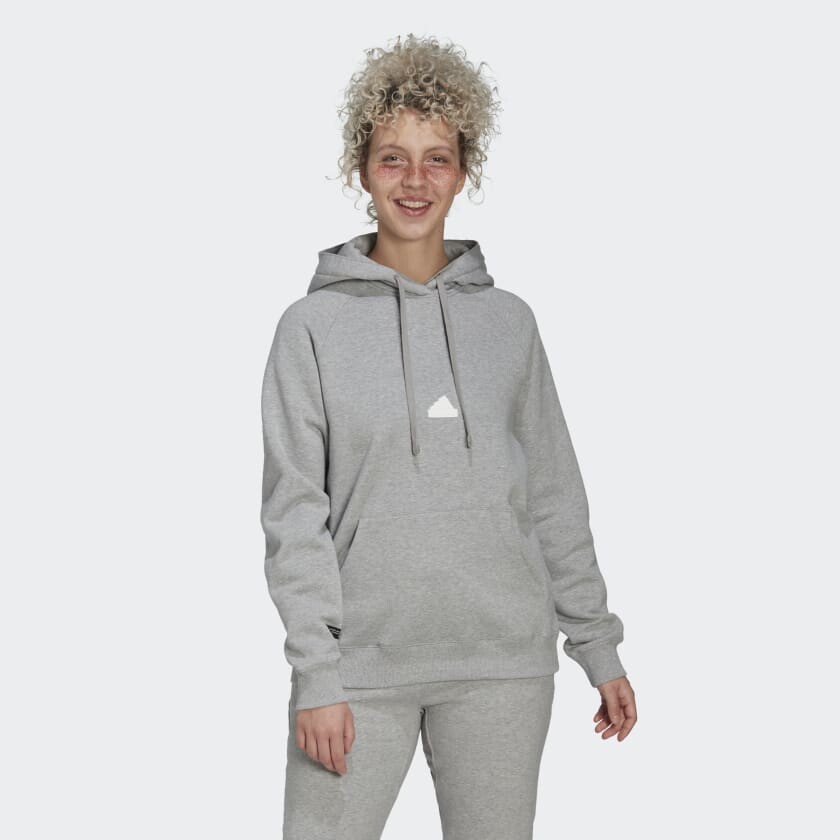 

Худи adidas Oversized Sweatshirt, светло-серый