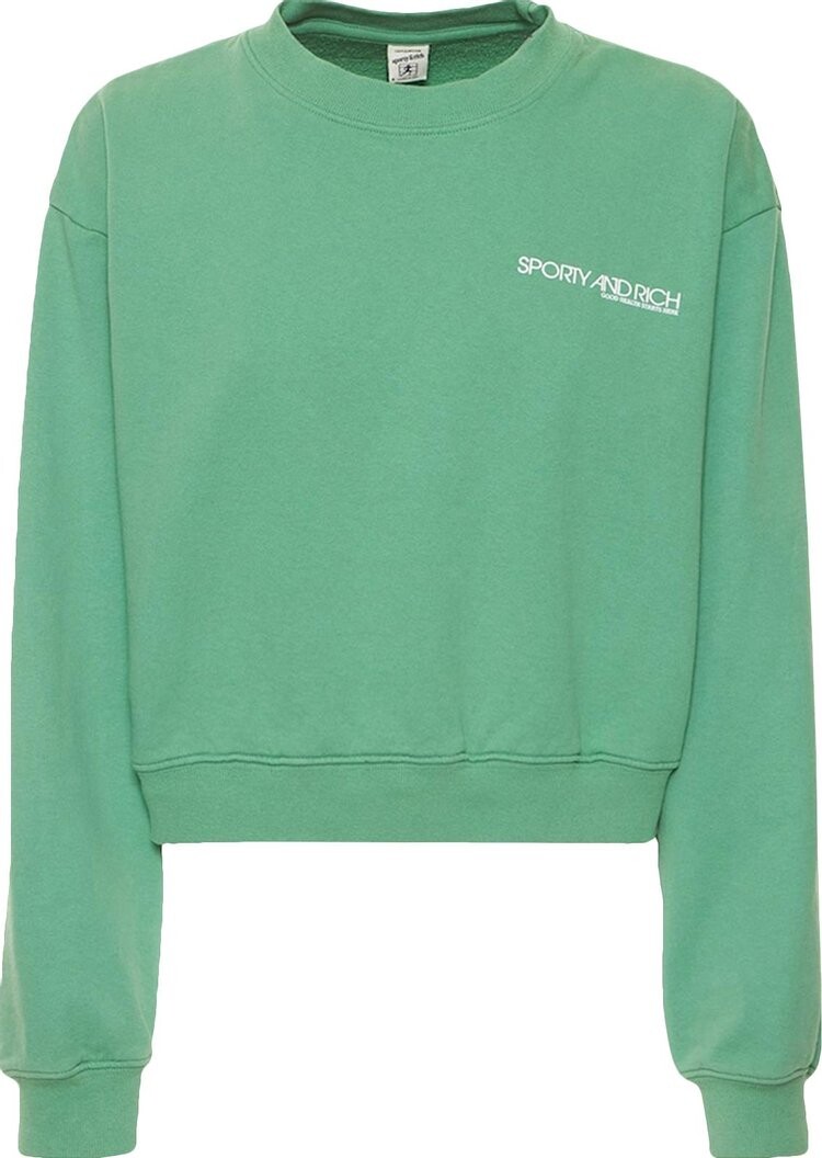 

Толстовка Sporty & Rich Disco Cropped Crewneck 'Kelly', зеленый