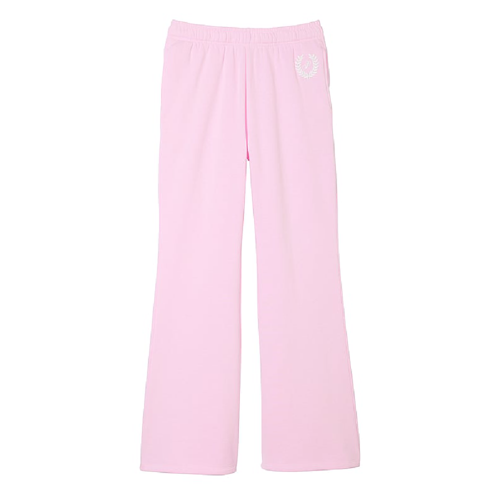 Спортивные брюки Victoria's Secret Pink Everyday Fleece High-waist Flare, розовый брюки letsfind женские с ацтекским принтом модные леггинсы капри в стиле панк эластичные брюки с завышенной талией повседневные леггинсы