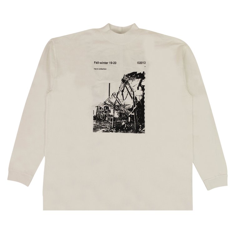 Лонгслив Off-White Ruined Factory Long-Sleeve Turtleneck 'White', белый - фото