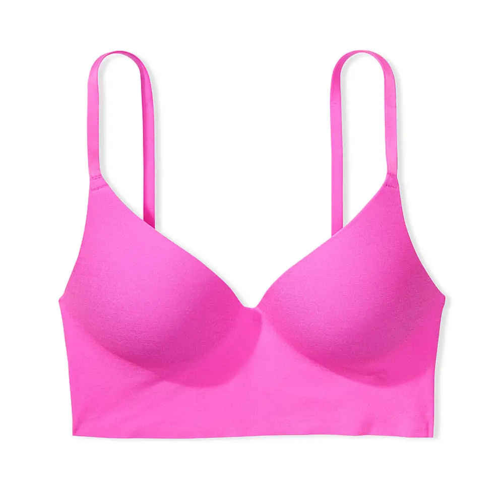 

Бюстгальтер Victoria's Secret Pink Loungin' Wireless Push-up, розовый