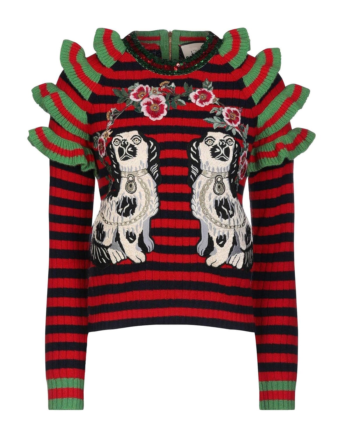 

Свитер Gucci, красный/зеленый