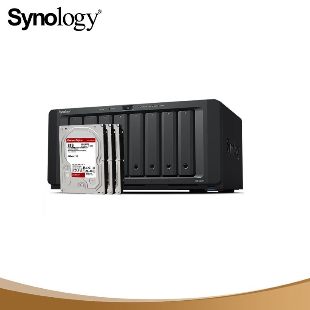 

Сетевое хранилище Synology DS1821+ 3-дисковое Western Digital WD80EFZZ емкостью 8 ТБ