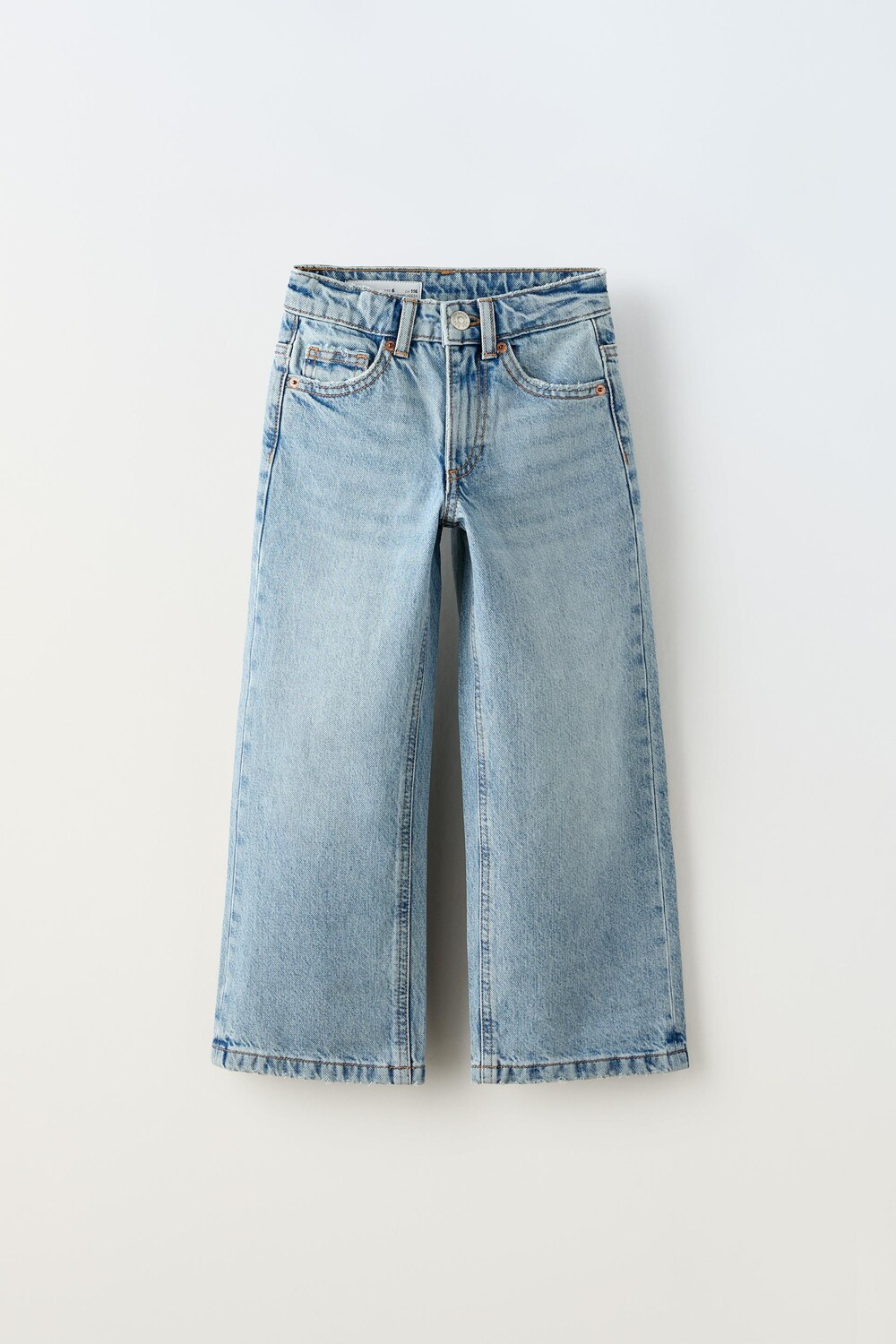

Джинсы Zara Wide Leg, голубой, Синий