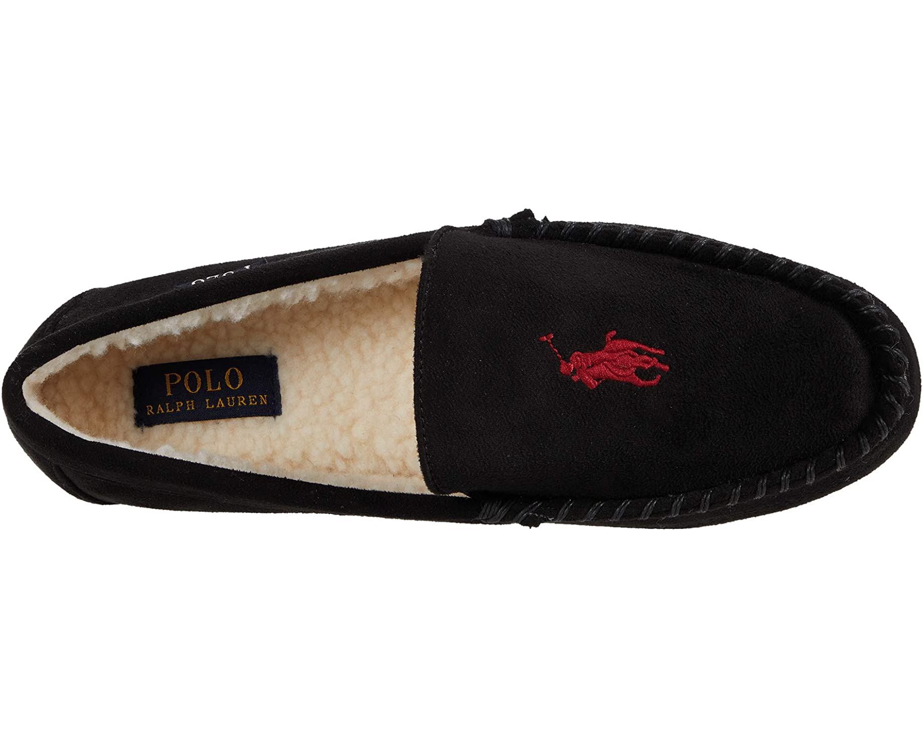 Слипперы Dezi V Moccasin Slipper Polo Ralph Lauren, черный сапоги polo ralph lauren размер 11 черный