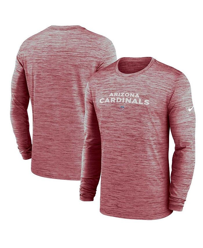 

Мужская футболка с длинным рукавом Cardinal Arizona Cardinals Sideline Team Velocity Performance Nike, красный