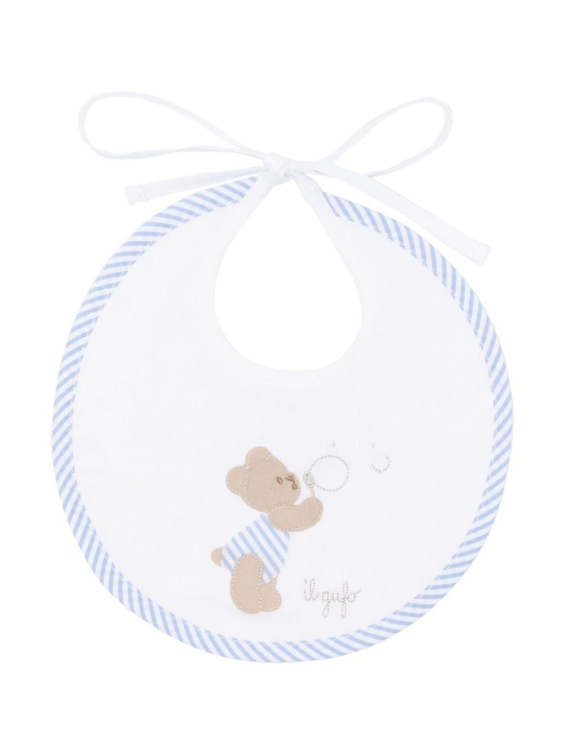 

Il Gufo нагрудник с узором Teddy Bear, белый
