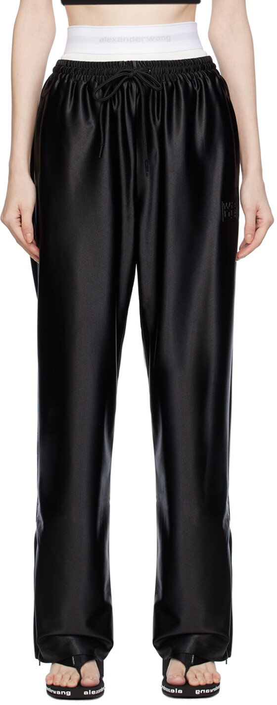 

alexanderwang.t Черные многослойные спортивные брюки