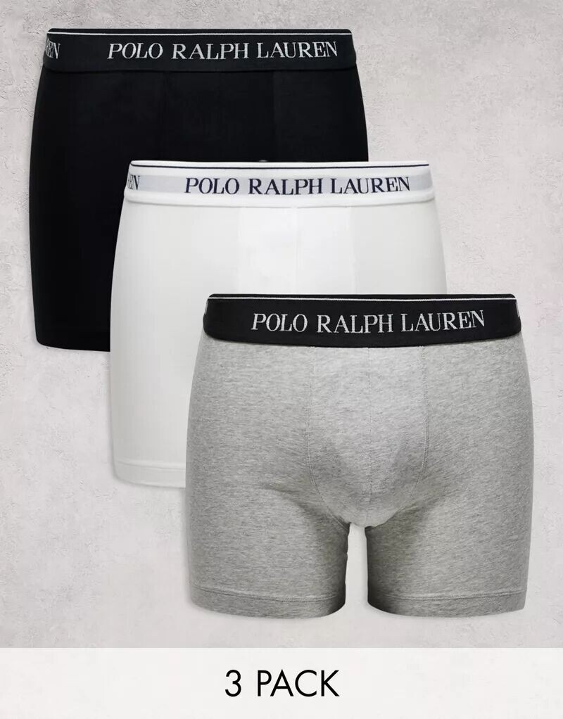 

Комплект из трех боксеров узкого кроя Polo Ralph Lauren разных цветов