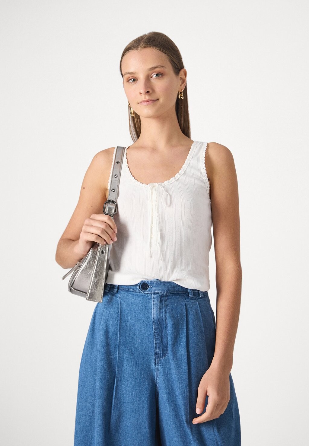 

Топ Gap X Dôen Pointelle Tank GAP, черный