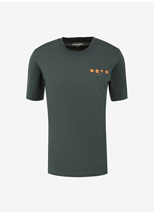 

Зеленая мужская футболка с круглым вырезом JCOELMER TEE SS CREW NECK EXC Jack & Jones, зеленый