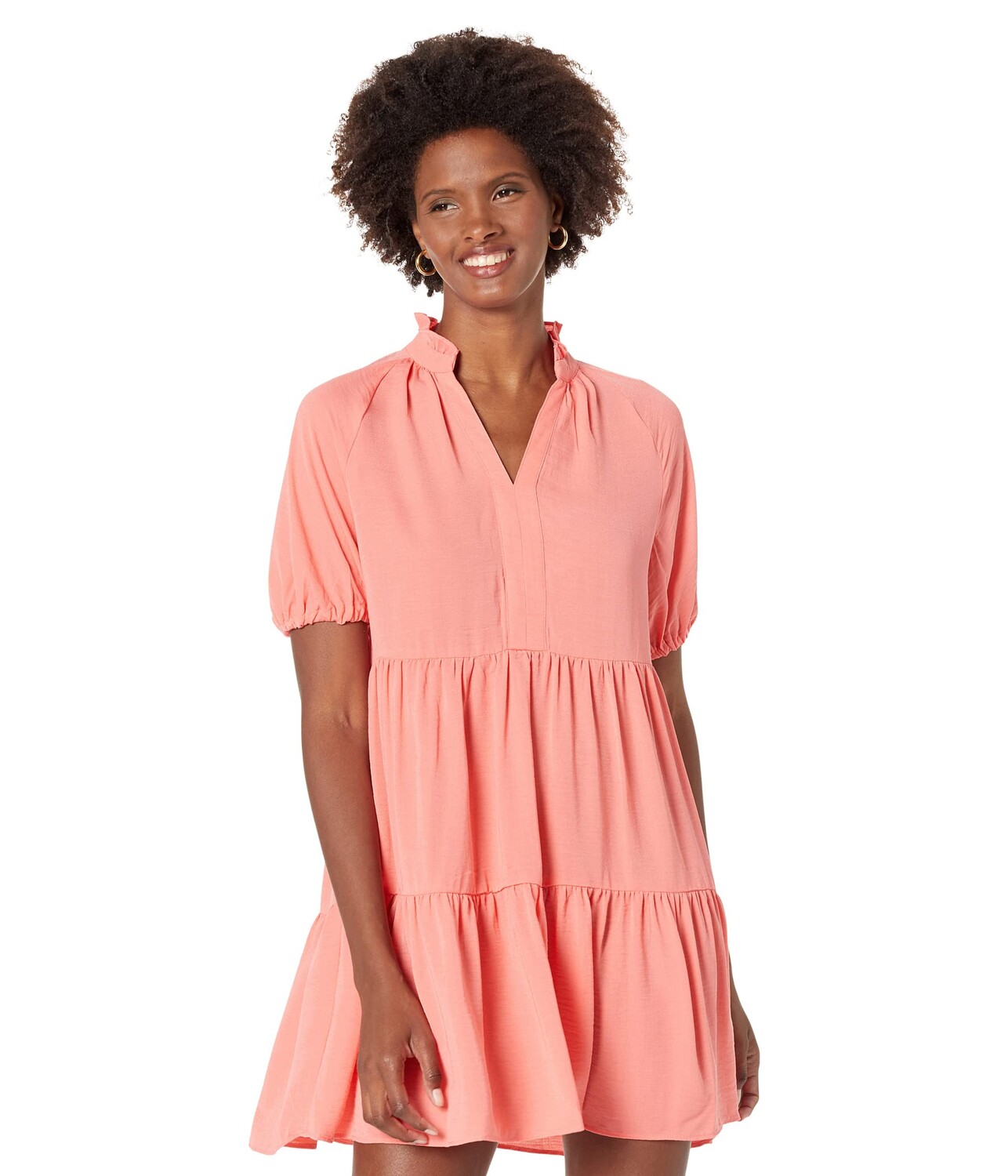 

Платье CeCe, Tiered V-Neck Babydoll Dress