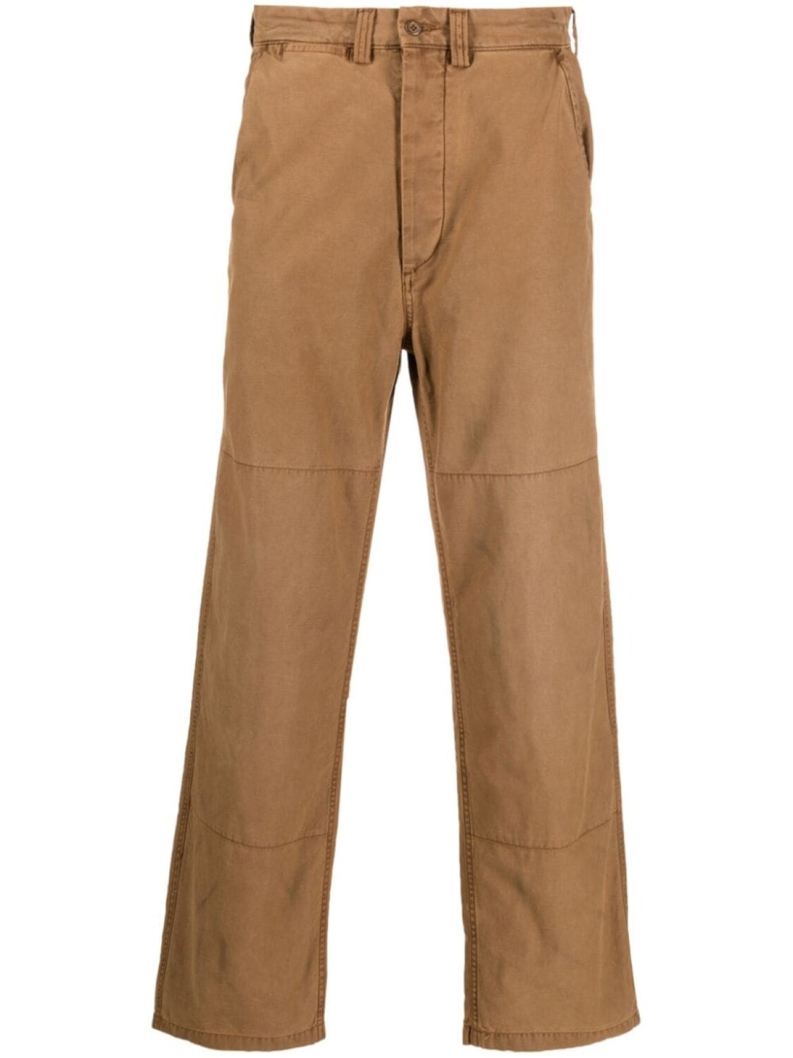 

Polo Ralph Lauren straight-leg cotton trousers, коричневый