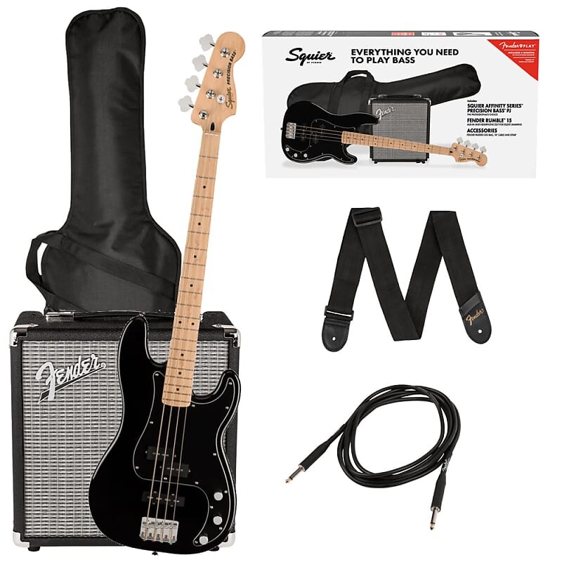 

Squier Affinity Series Precision Bass PJ Pack — черный Affinity Precision Bass PJ