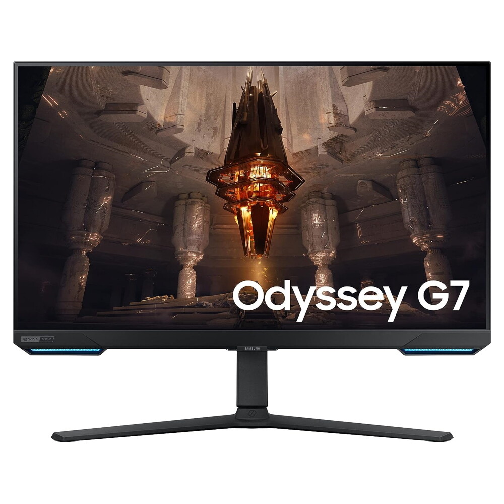 Игровой монитор Samsung Odyssey G7 G70B, 28, 3840x2160, 144 Гц, IPS, черный 27 9 монитор msi optix mag281urf 3840x2160 144 гц ips черный