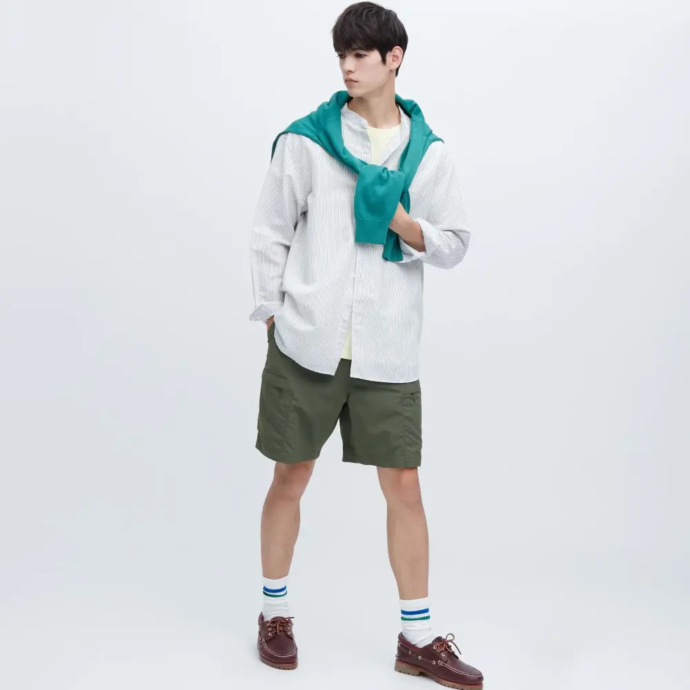

Шорты Uniqlo Nylon Utility Geared, оливковый