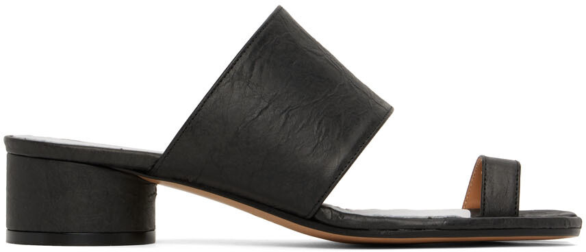 

Черные бумажные сандалии Hannah Tabi Maison Margiela
