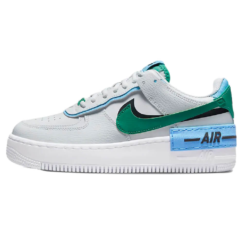 Кросcовки Nike Air Force 1 Shadow, серый/голубой/зеленый кросcовки nike air force 1 shadow белый коричневый черный