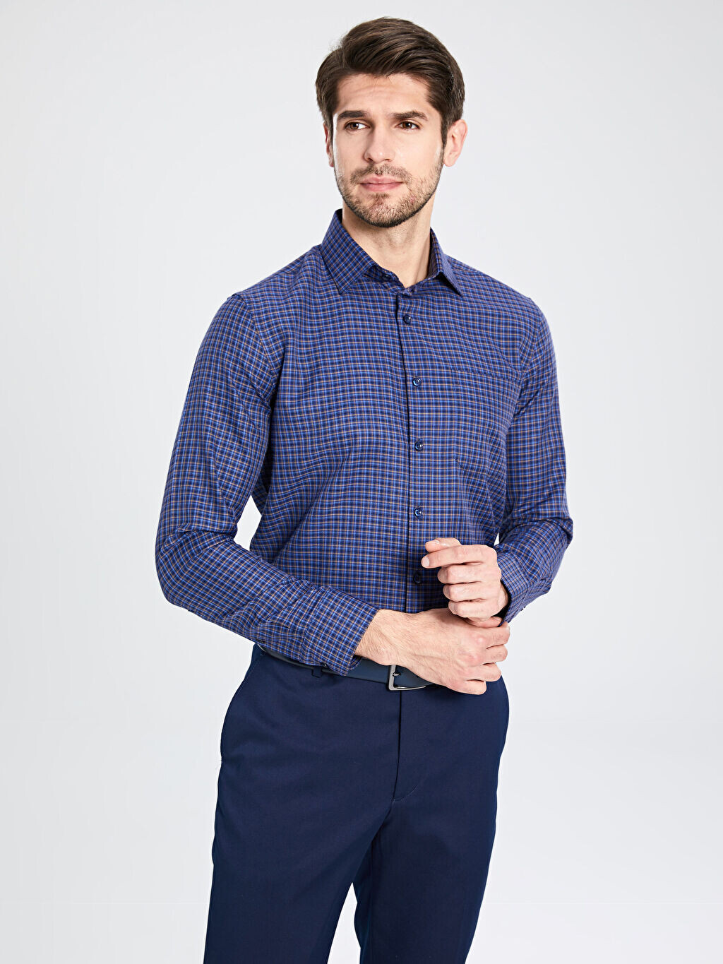 

Мужская рубашка из габардина LCWAIKIKI Formal