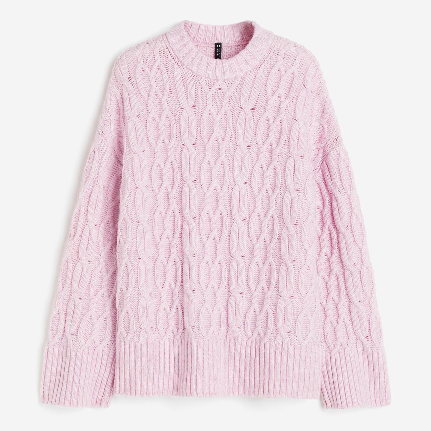 

Джемпер H&M Cable-knit, розовый